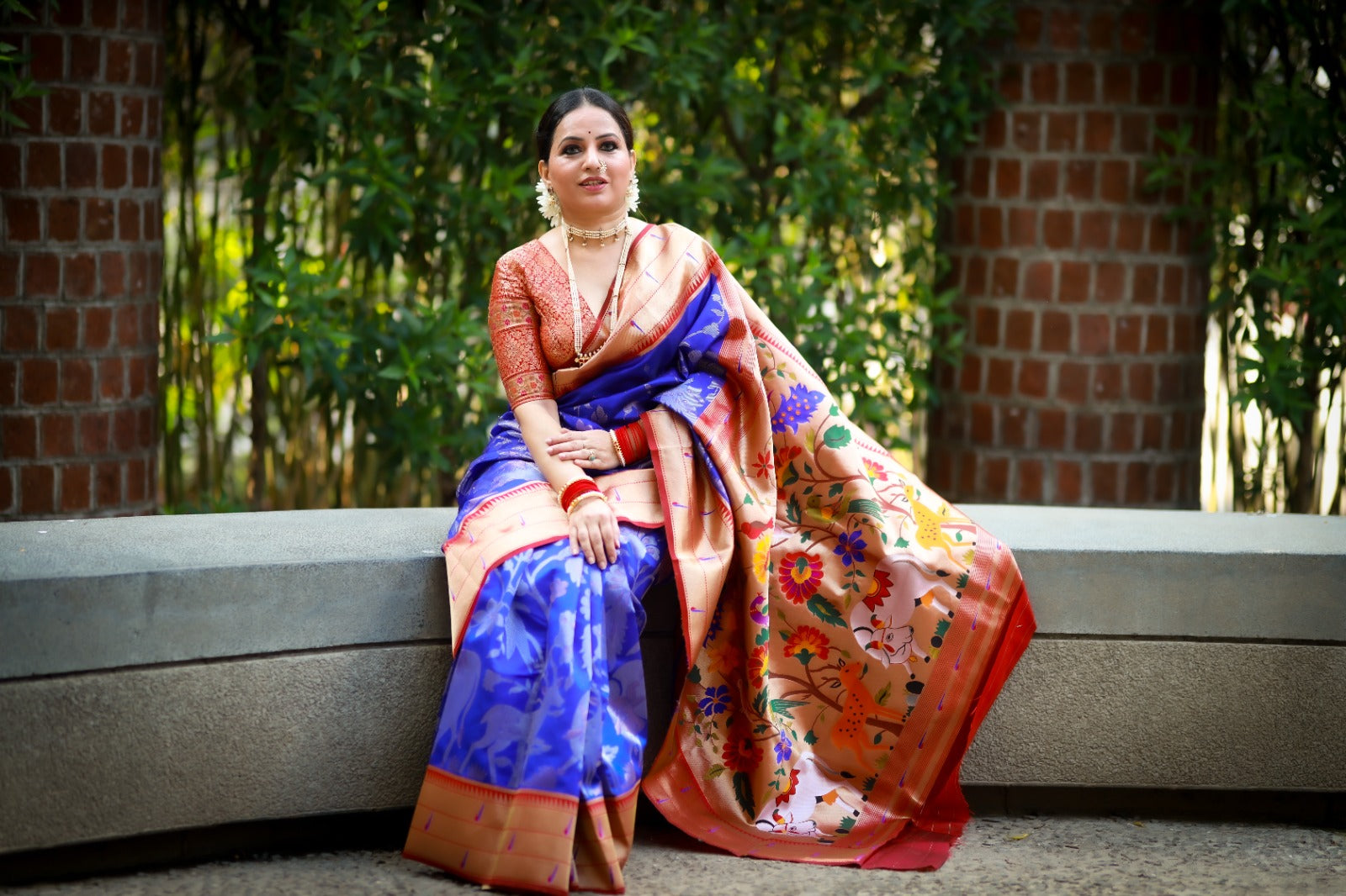 Pure Soft Paithani Silk Saree with Rich Zari Weave