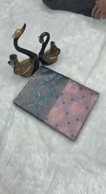 Organic Banarasi Lichi Silk Saree – Light, Elegant & Wedding Perfect