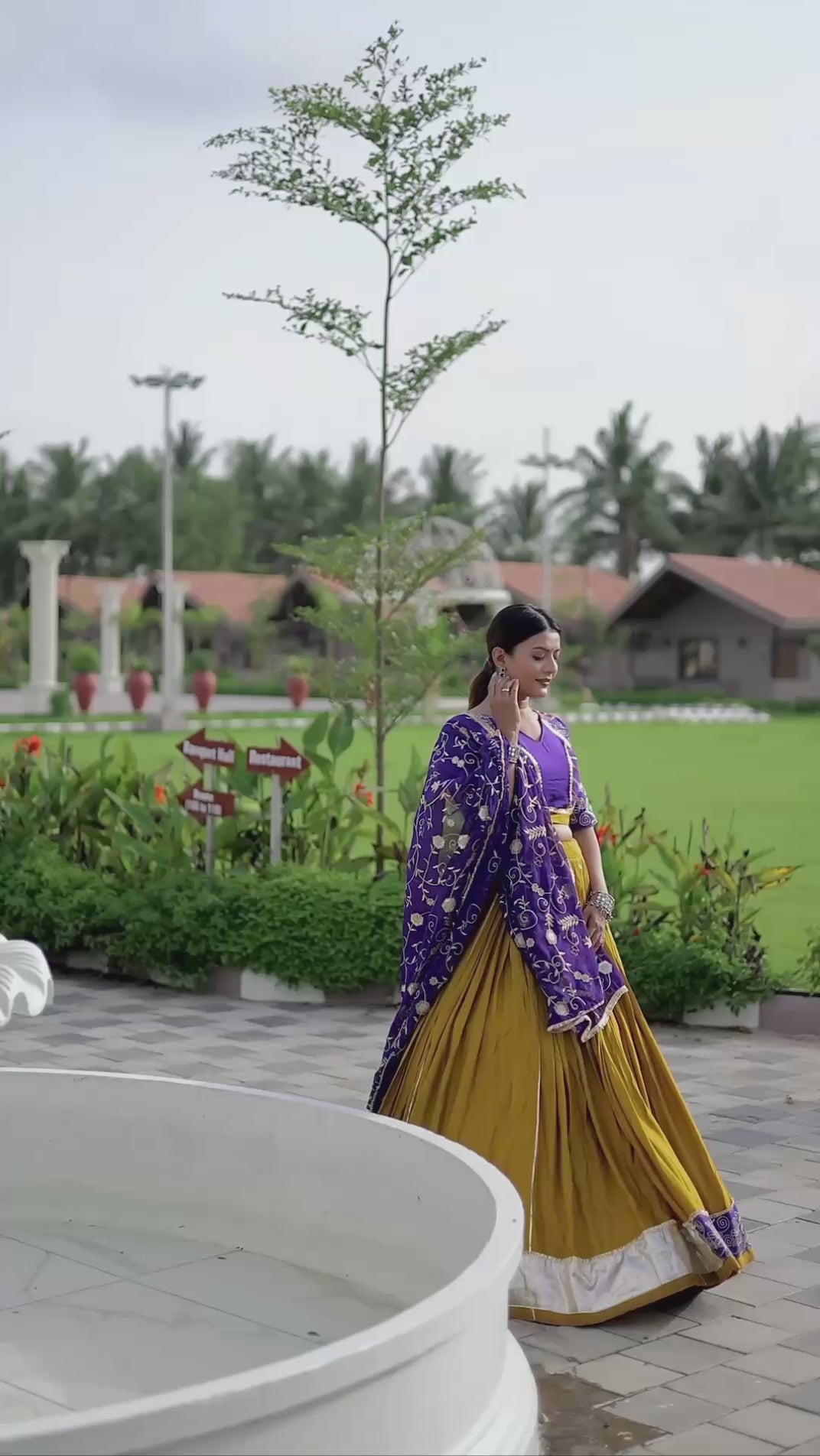 Pure Cotton Embroidered Lehenga Choli with Fox Georgette Dupatta – Navratri Special